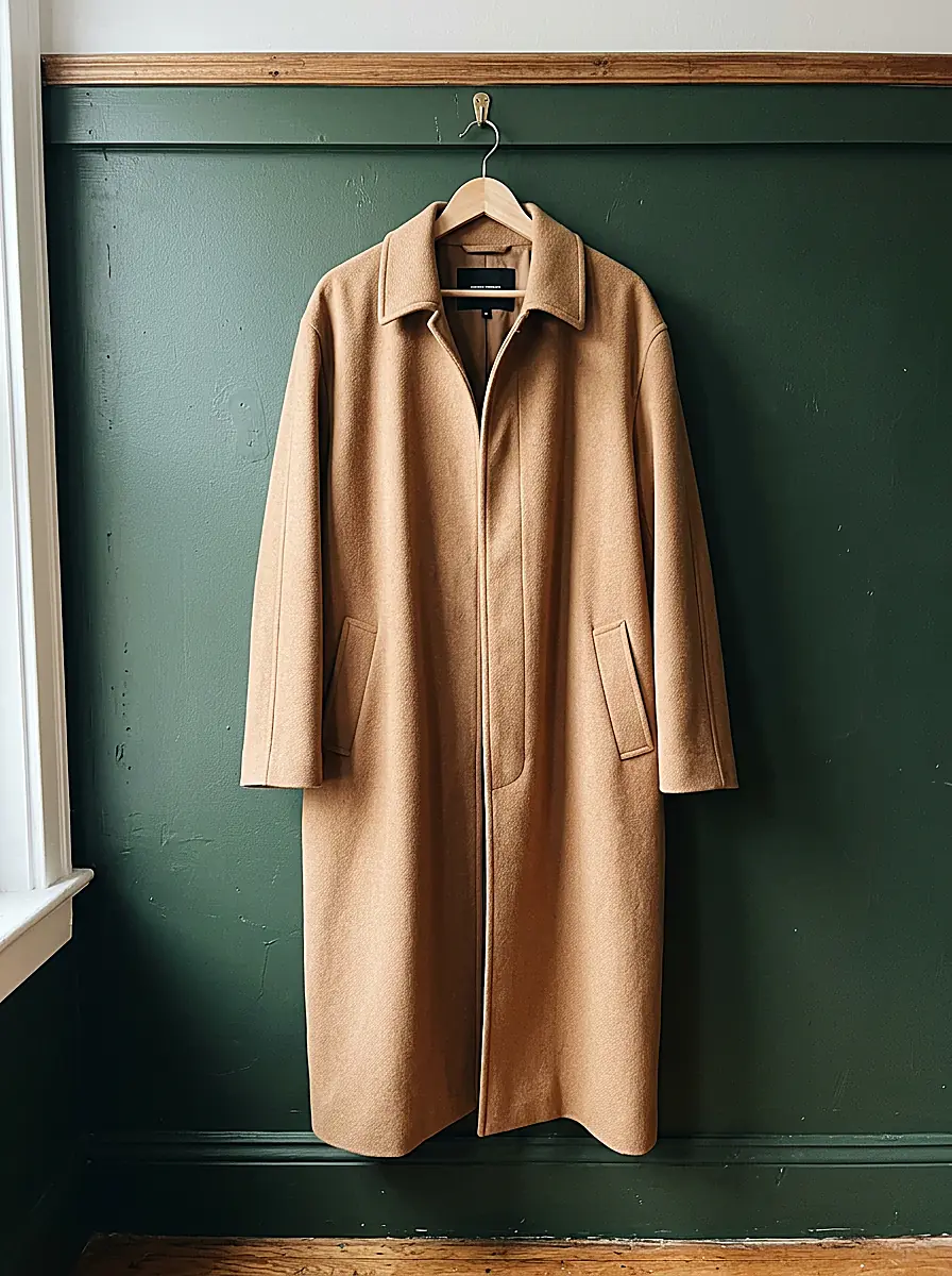 A phone photo of a coat on a hanger